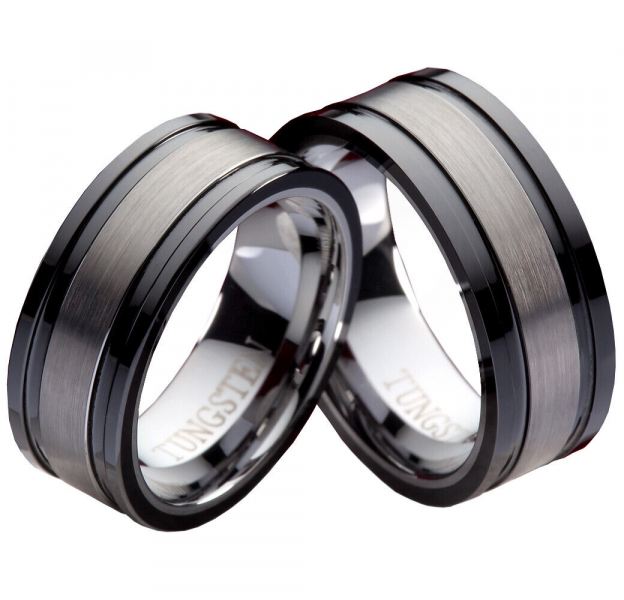 Preview: Ausgefallene Wolfram Ringe W106